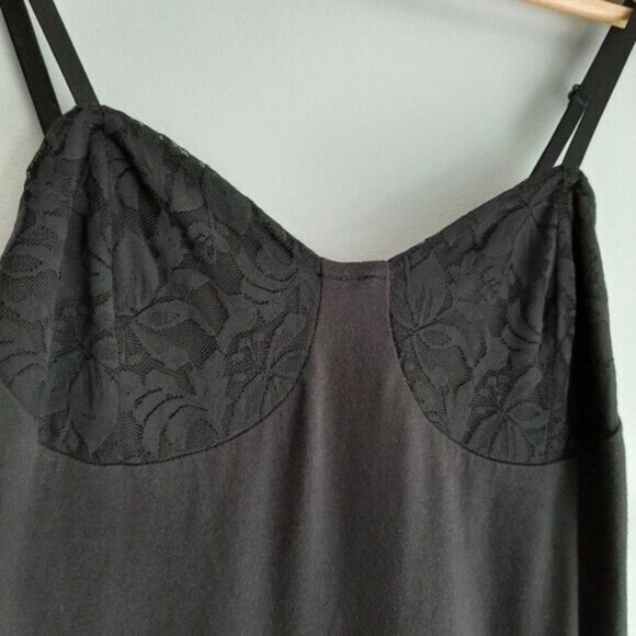URBAN RENEWAL Vintage Fabric Floral Lace Mini Cami Dress Sz M - Picture 5 of 12